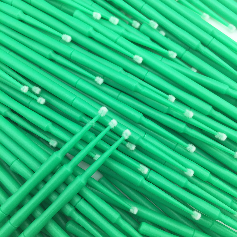 2.0 mm Green Color New Brand Dental Disposable Micro Applicator Brush 1000 PCS