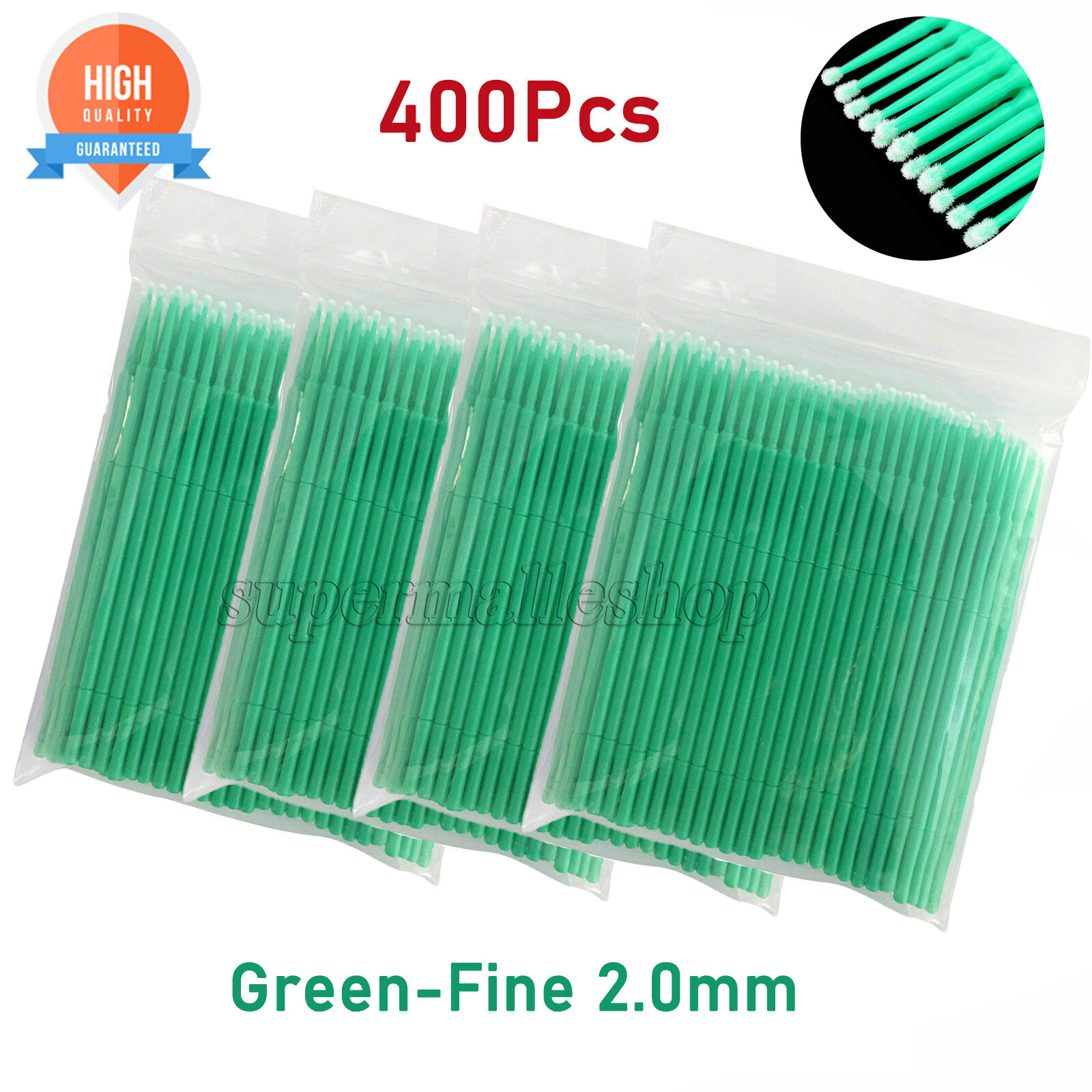 400 Pcs Dental Microbrush Micro Brush Applicator Tips Regular/Fine/Cylinder USA