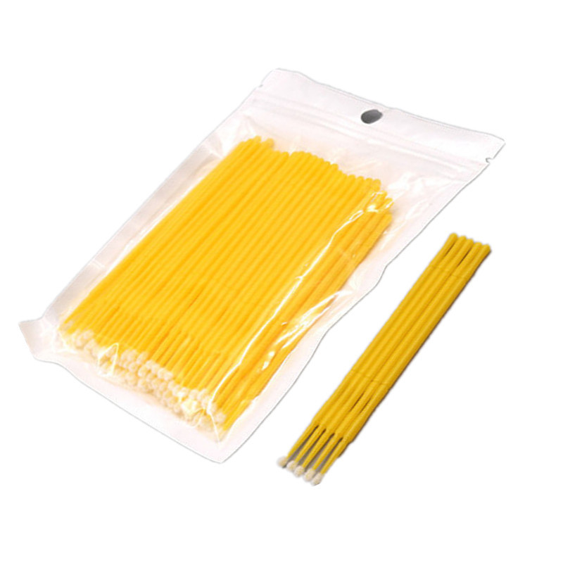 Dental Micro Brush Applicators Disposable Makeup Eyelash Brush Swab Mascara Wand