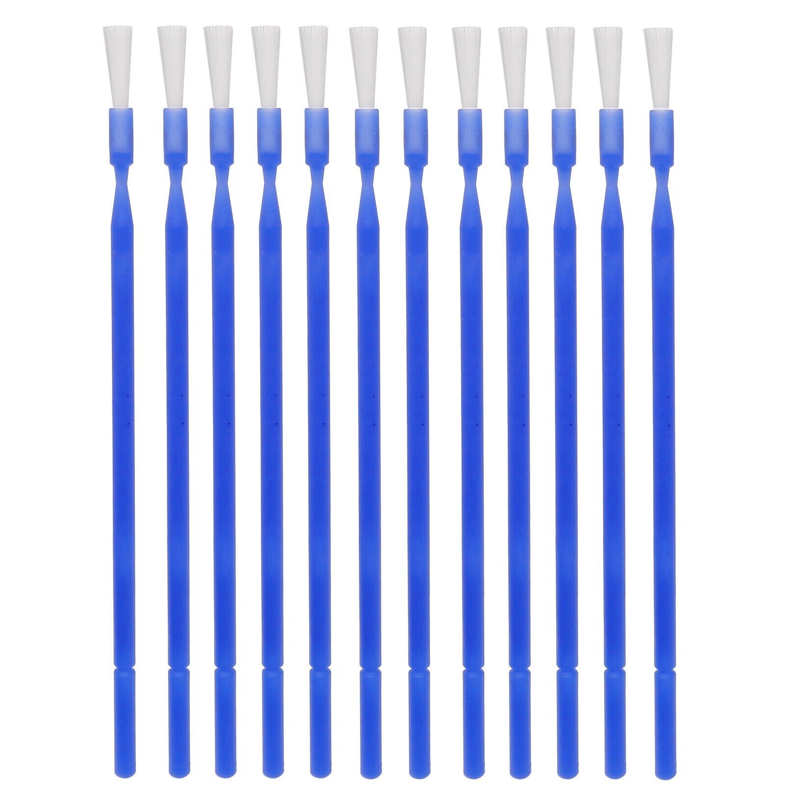 100 Pcs Dental Disposable Micro Applicator Brush Bendable Long Shank Blue