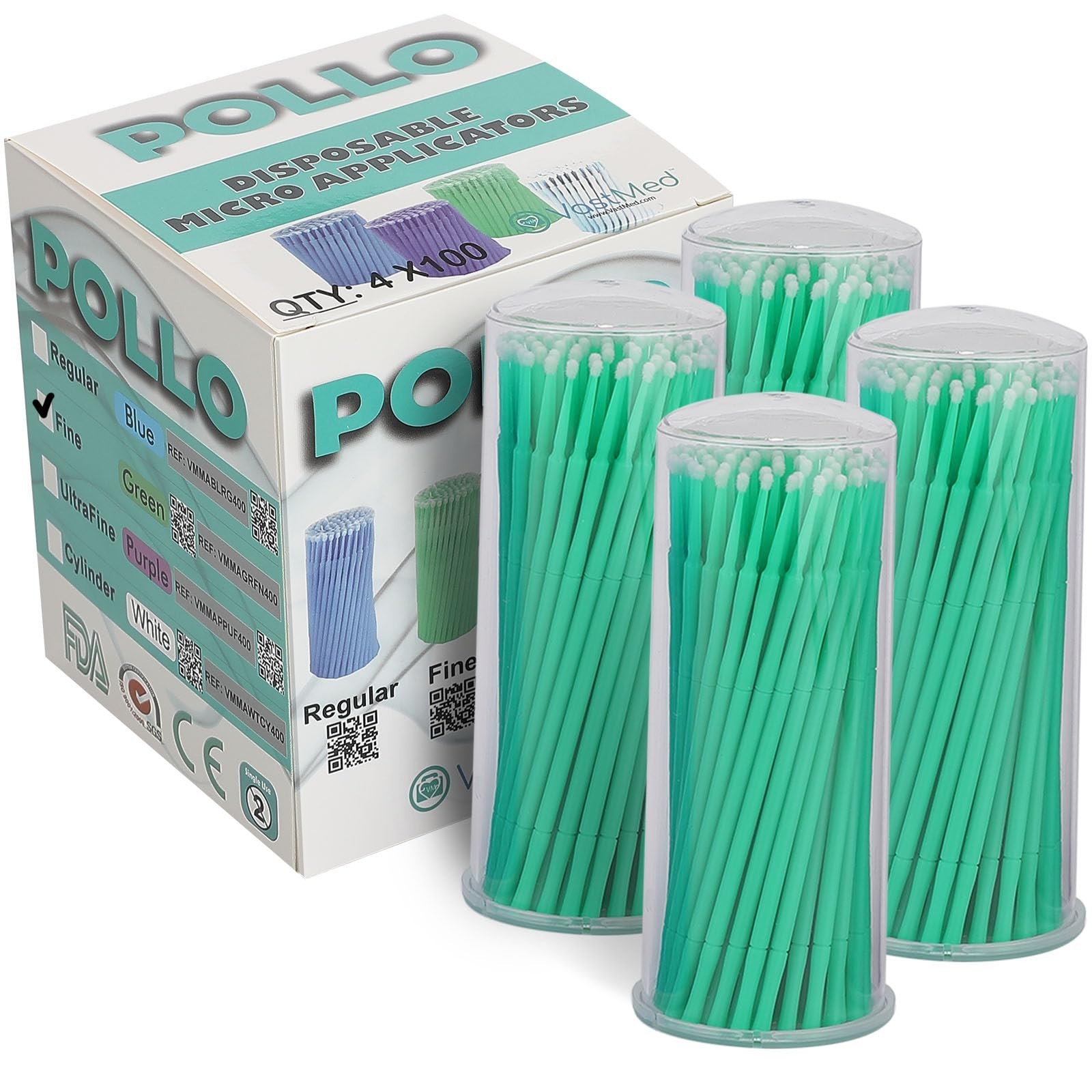 Dental Micro Applicator Brushes, Disposable by Vastmed