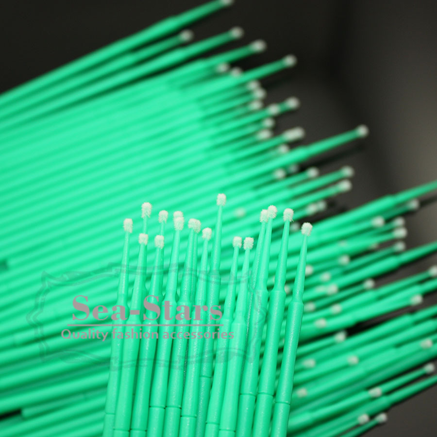 2.0 mm 1000 PCS Green Color New Brand Dental Disposable Micro Applicator Brush