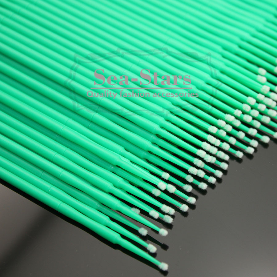 2.0 mm 1000 PCS Green Color New Brand Dental Disposable Micro Applicator Brush