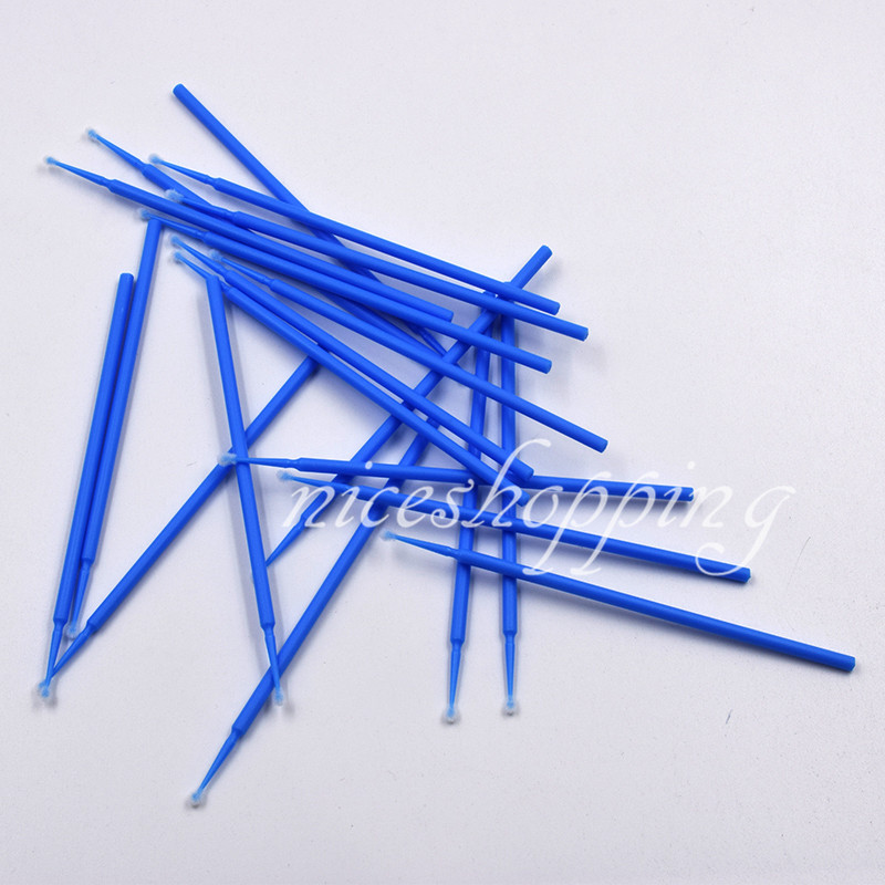 100x Dental Micro Brush Disposable Materials Tooth Applicators Large Blue 2.5mm