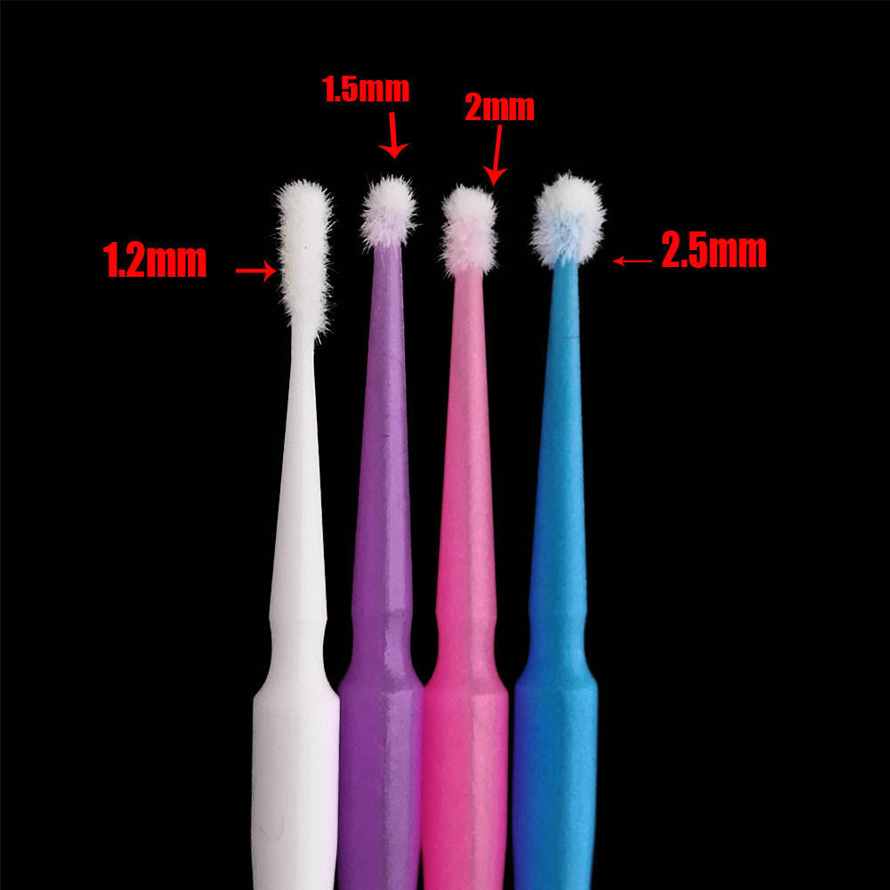 400Pcs Dental Beauty Micro Applicators Tips Brush Regular/Fine/Ultrafine/Super