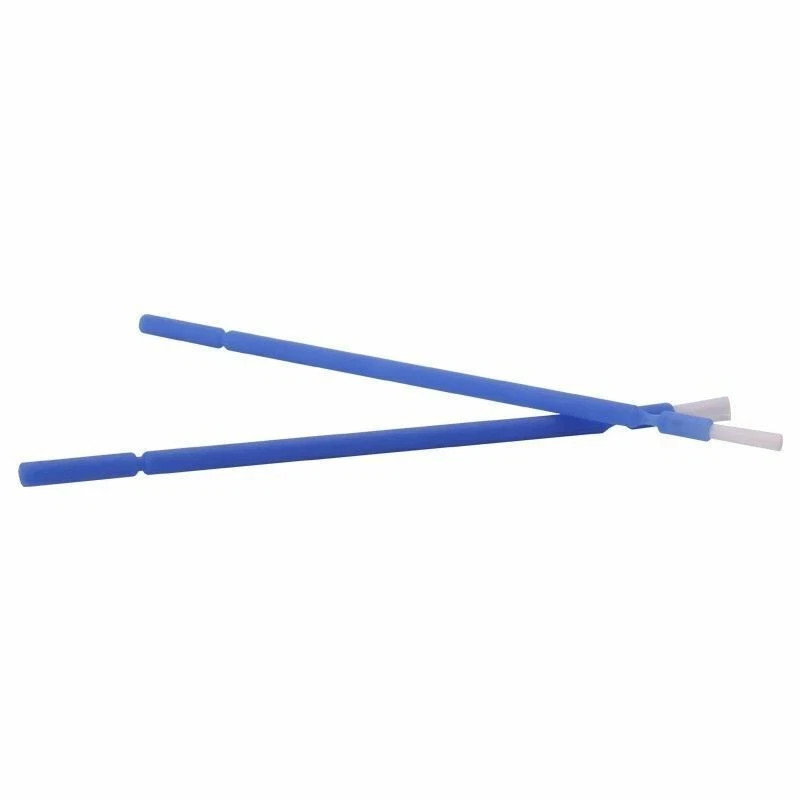 100 Pcs Dental Disposable Micro Applicator Brush Bendable Long Shank Blue
