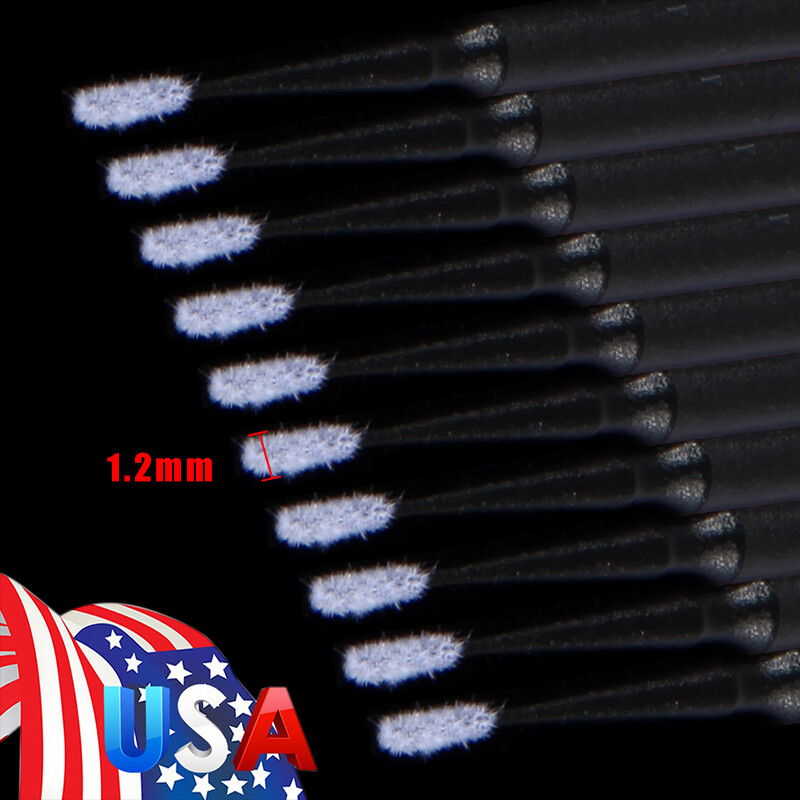 Dental Micro Applicator Brush Disposable Makeup Eyelash Brushes Black 1.2mm