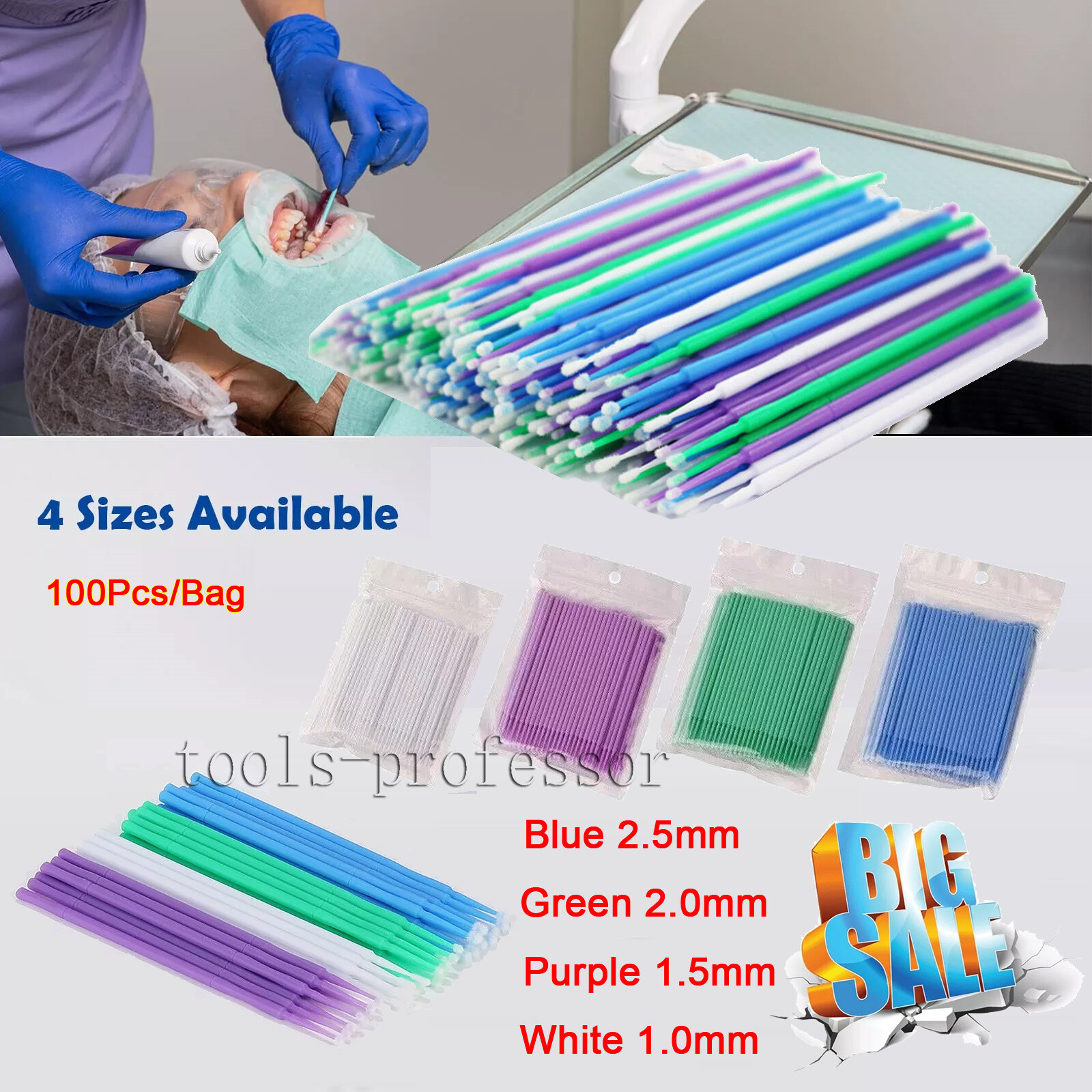 1Kit Dental Ultrasoninc Rotary Endo Cleaning SST U-File Scaler Tip Files #15-40