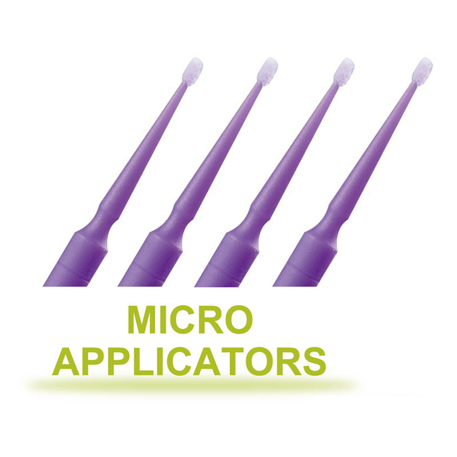 100pcs 4Sizes Dental Microbrush Disposable Applicators Tips Micro Brush Cleaning