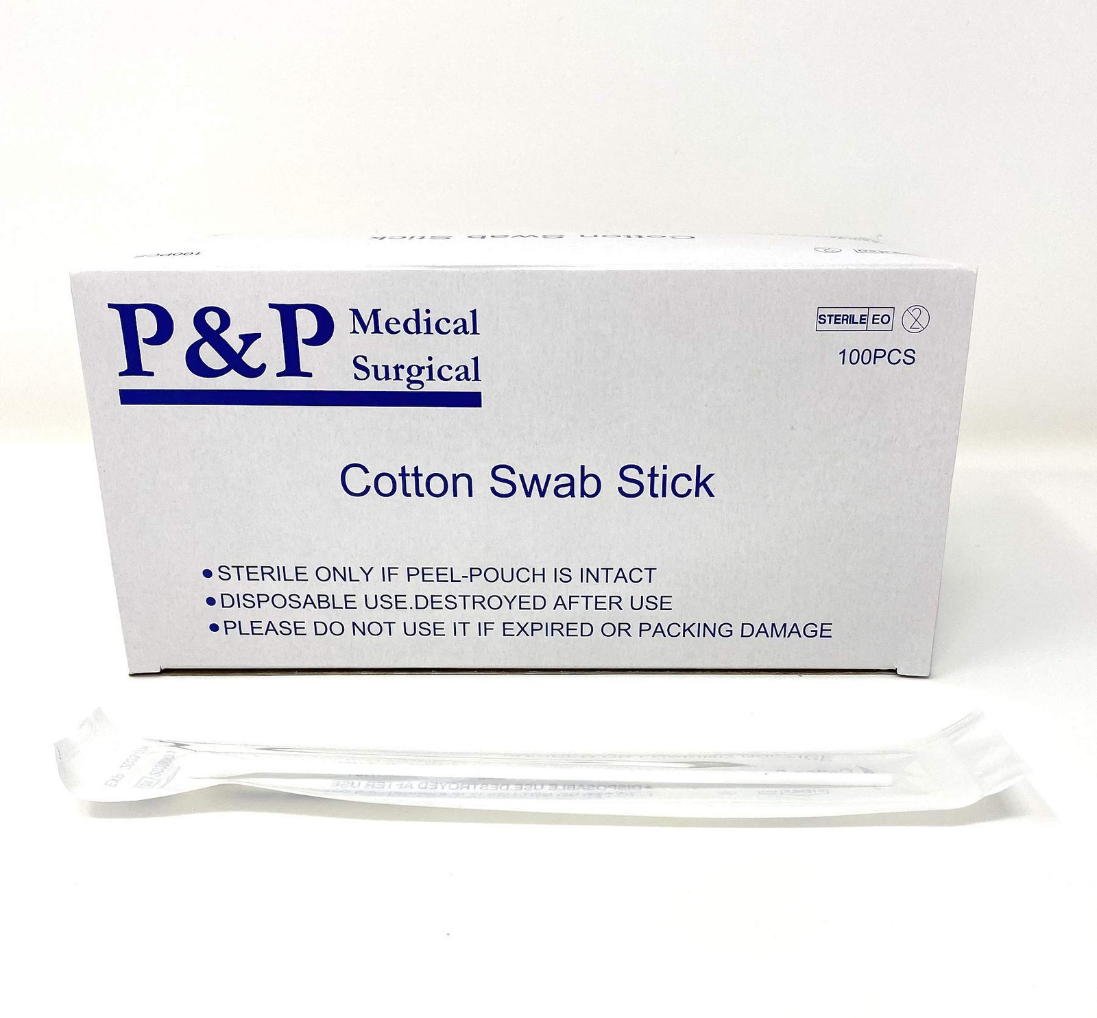 Sterile Cotton Tipped Applicator 6″ by P&P MEDICAL 6 Inch (Length Only)