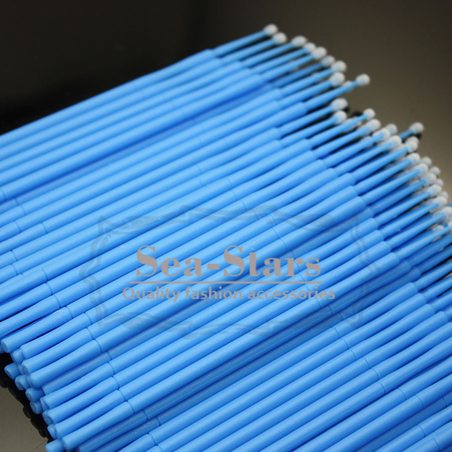 NEW BAND 400 Pcs Dental Micro Applicator Brush Disposable Bendable Regular Blue