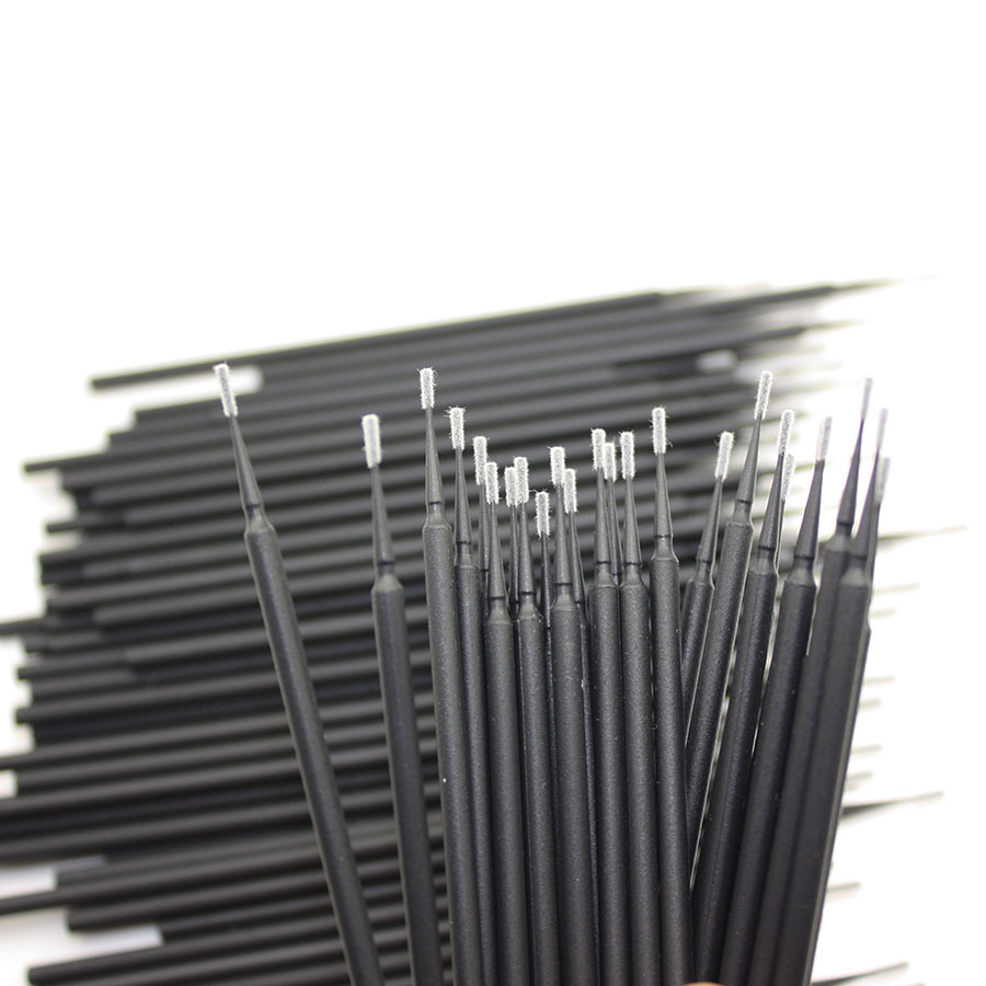 800 PCS 1.2 mm Dental Disposable Micro Applicator Brush Black Size