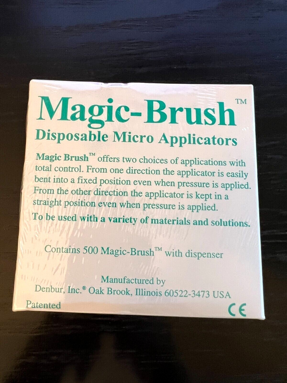 Magic-Brush Double Bending Micro Applicators Teal, Medium, 500/Pkg – Denbur