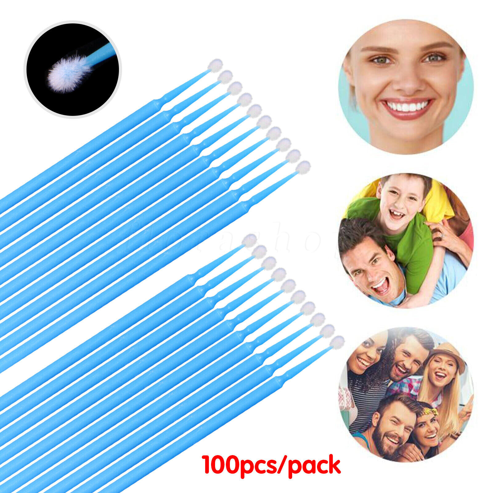 Micro Brush Applicator Tips (Regular, Fine, Super Fine) Dental All 4 Size