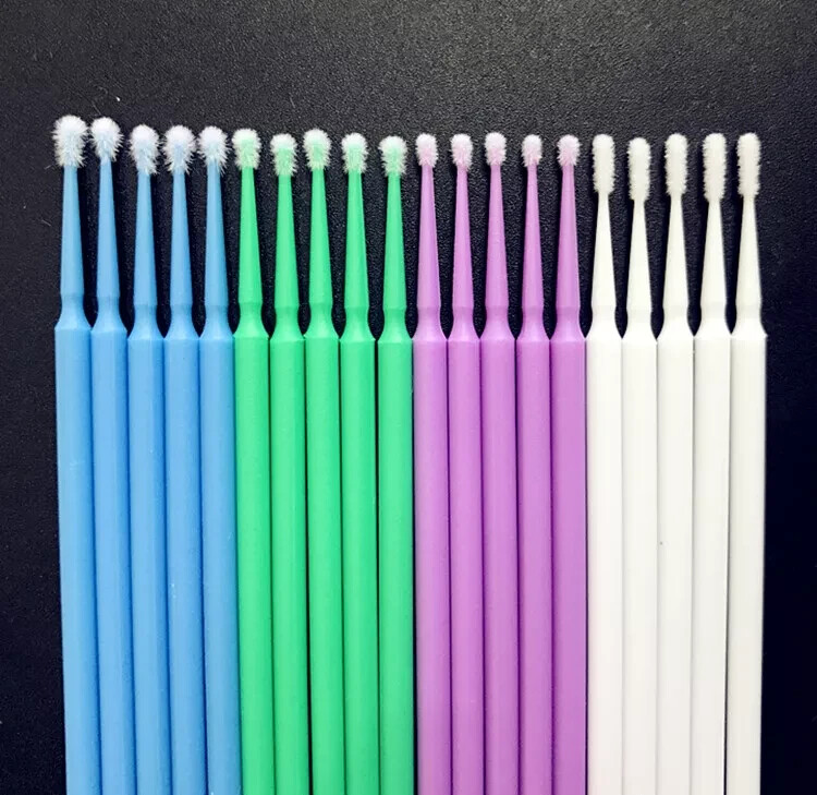100Pcs Dentistry Disposable Dental Micro Brushes Applicators Brush Tips Sticks