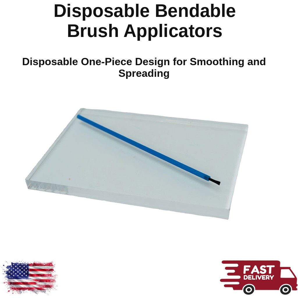 Disposable Bendable Brush Applicators Assorted 144 Pk Regular Tip Dental Use
