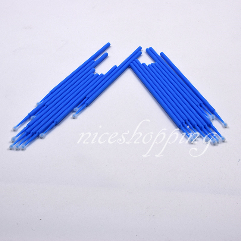 100x Dental Micro Brush Disposable Materials Tooth Applicators Large Blue 2.5mm