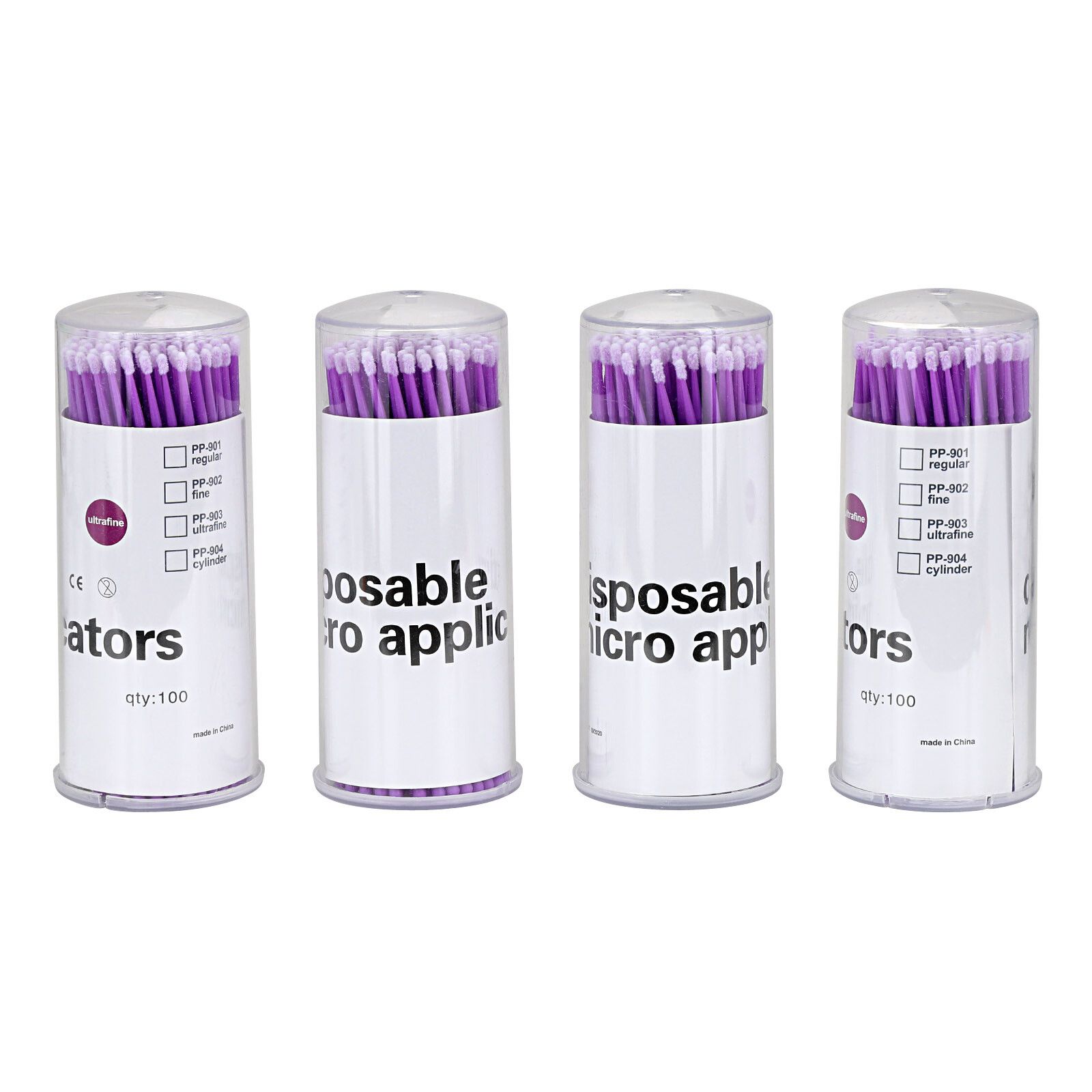 Dental Micro Brush Disposable Swab Tooth Applicators Small / Medium / Large