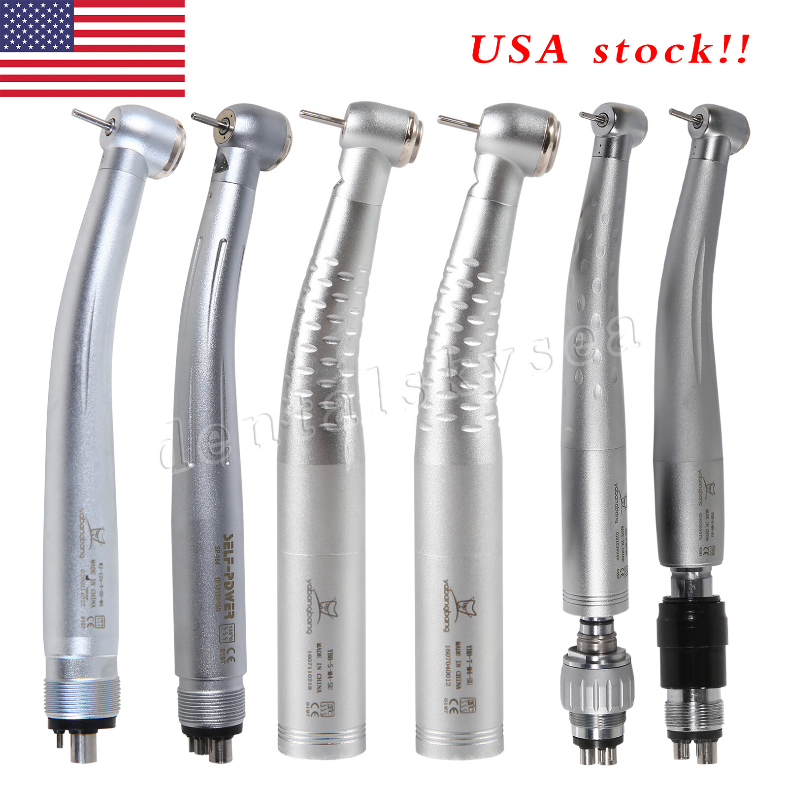 NSK Style LED Fiber Optic Egenerator Handpiece High Speed Turbine USA