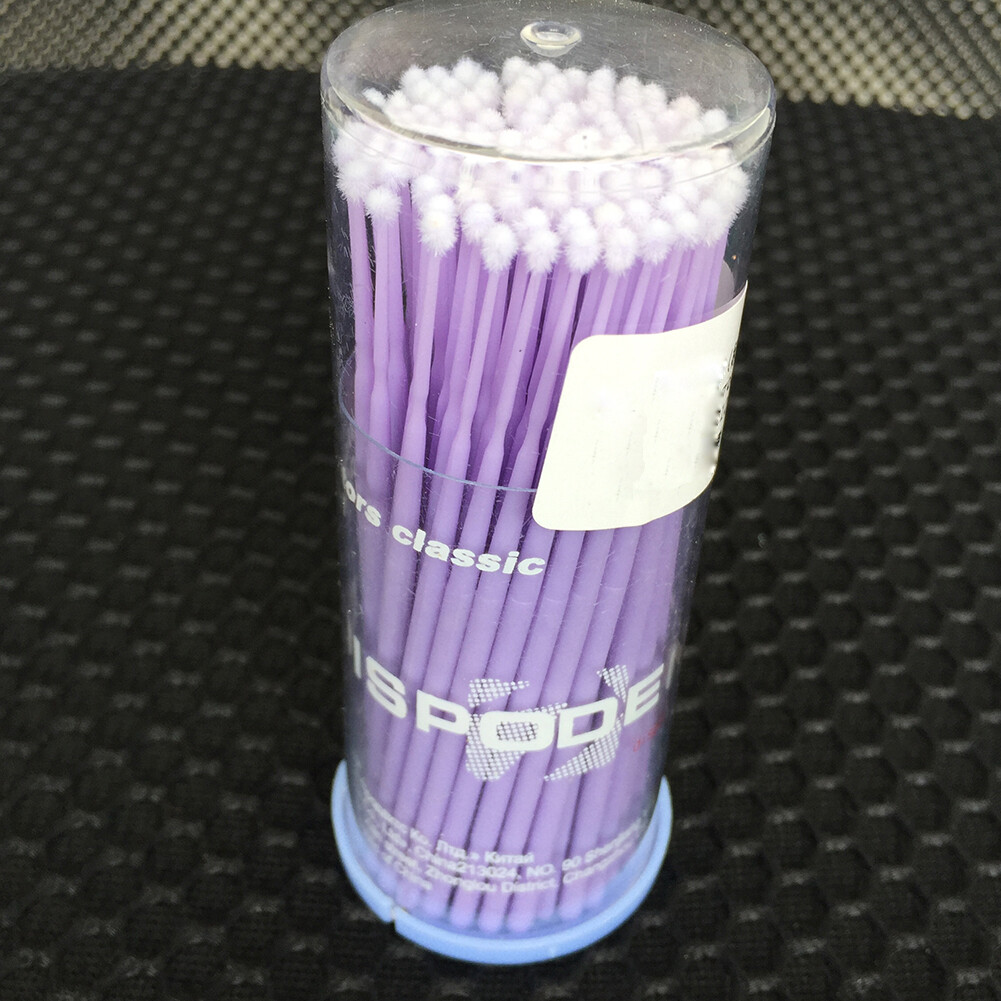 100pc Microbrush Applicator Tips Dental Micro Brush Regular/Fine/Super Fine