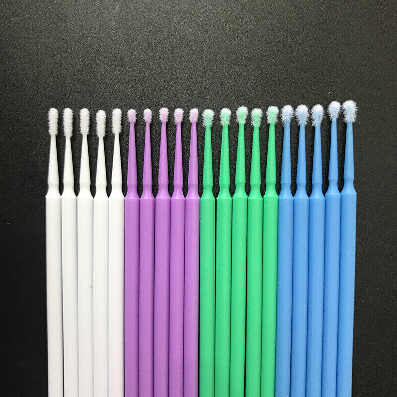 400Pcs Dental Beauty Micro Applicators Tips Brush Regular/Fine/Ultrafine/Super