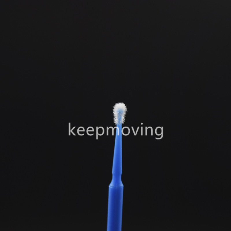 100 Pcs Dental Disposable Micro Applicator Brush Bendable 2.5mm Blue Regular