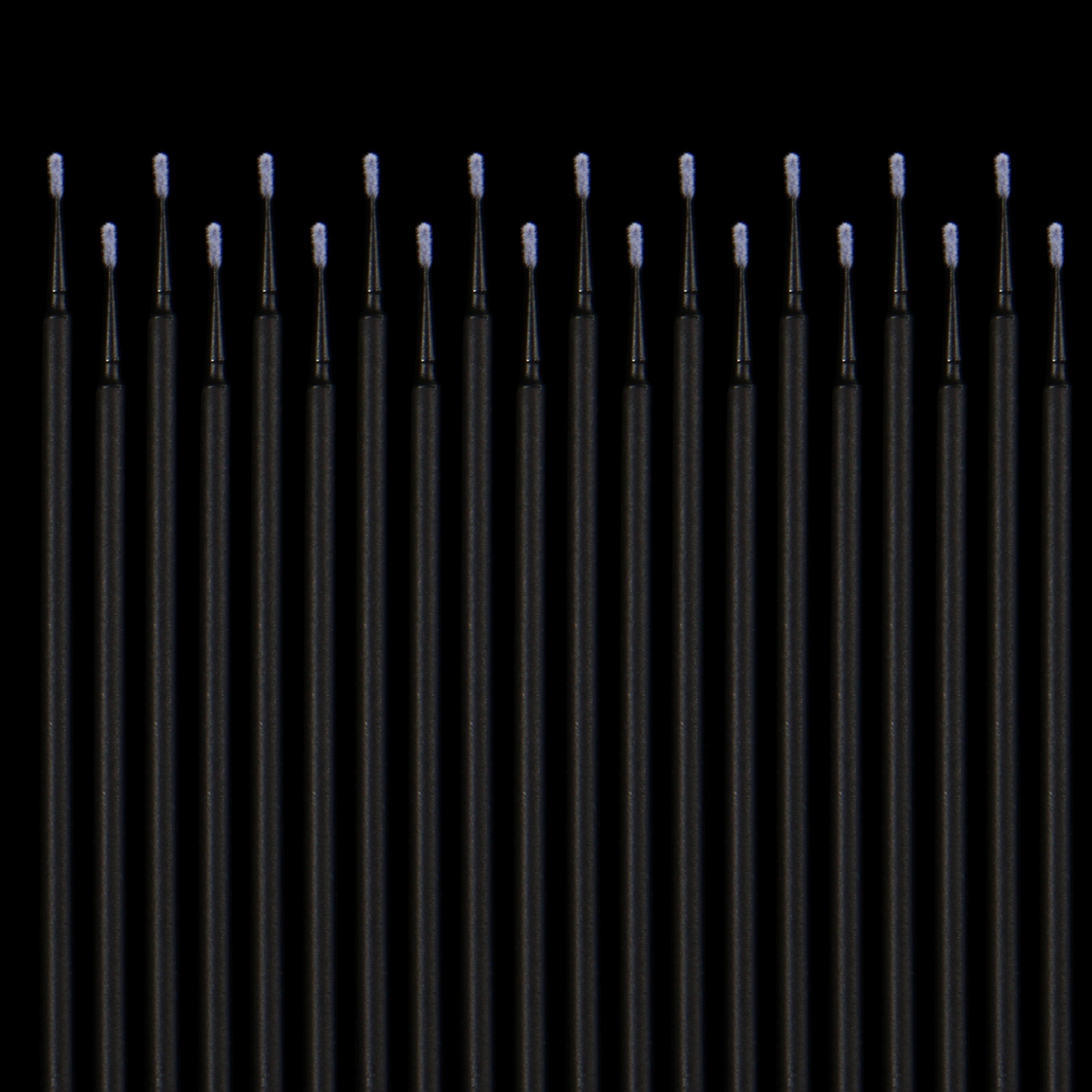 100 Micro Brushes Applicators Microbrush Dental Ultrafine Black 1.2 mm
