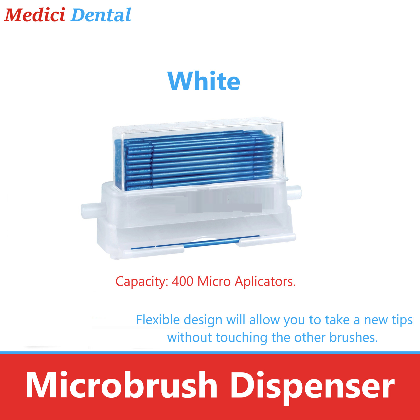 Dental Microbrush Dispenser – Holds 400 Microbrushes, Microbrush Organizer