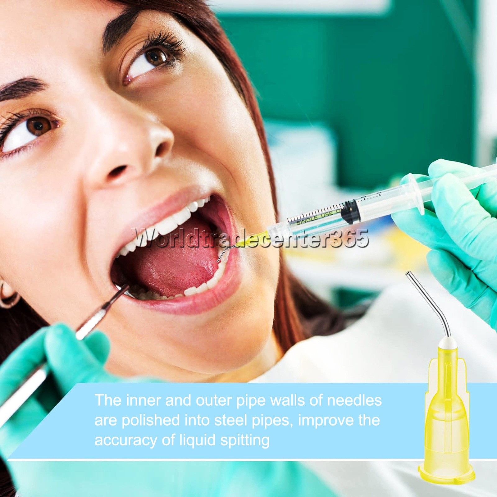 Dental Needle Tips for Etch Gel Composite Flow Applicator (Choose Gauge & Qty)