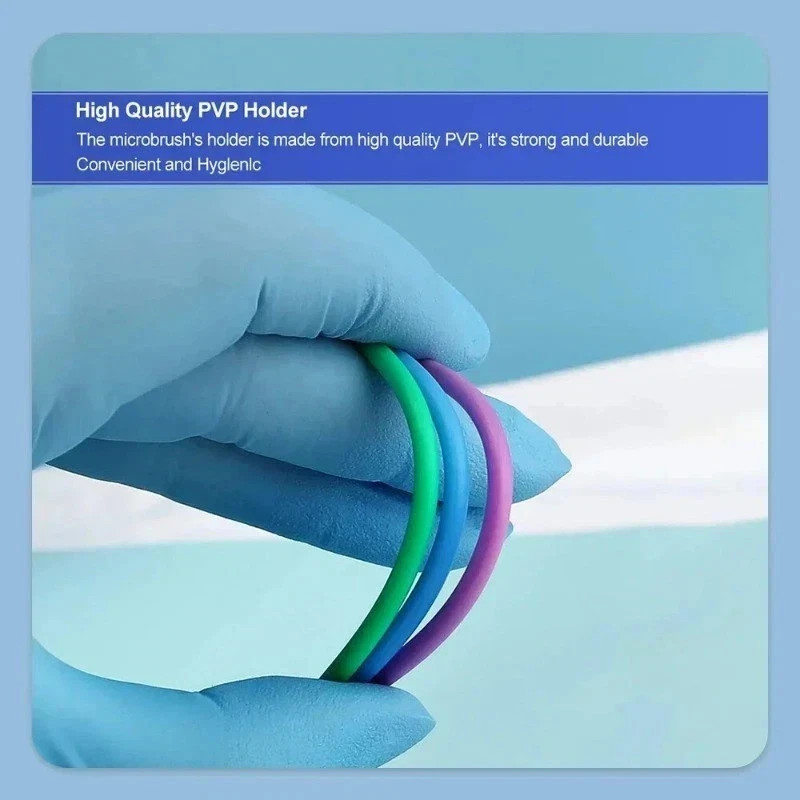 100Pcs Dental Micro Brush Disposable Tooth Applicators Tips Cylinder/Fine/Medium