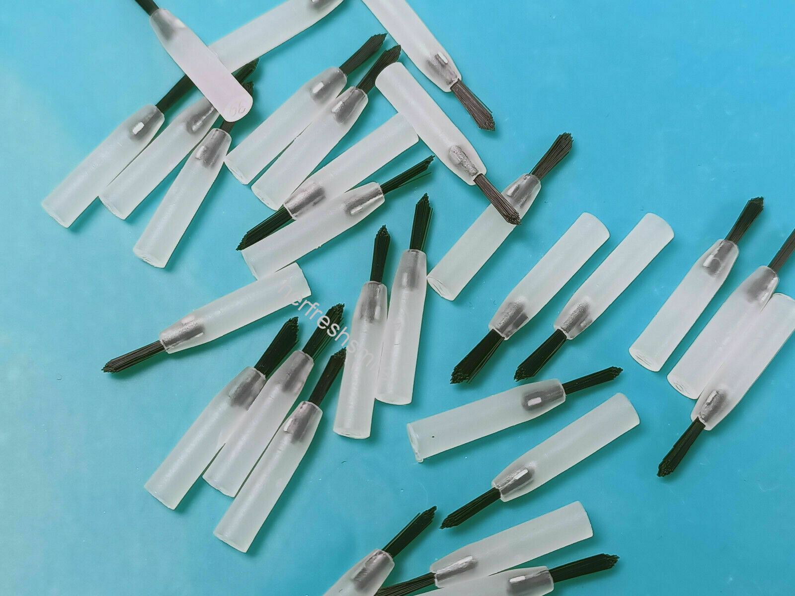 Dental Disposable Composite Brush Tips Applicator + Free Handle New Shape 3Color