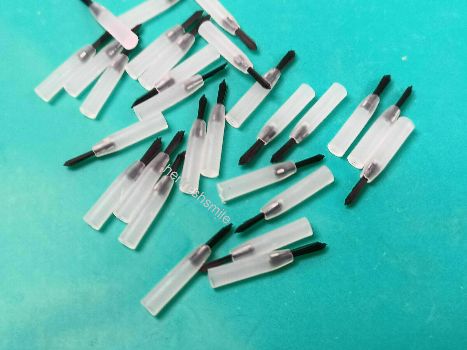 Dental Disposable Composite Brush Tips Applicator + Free Handle New Shape 3Color