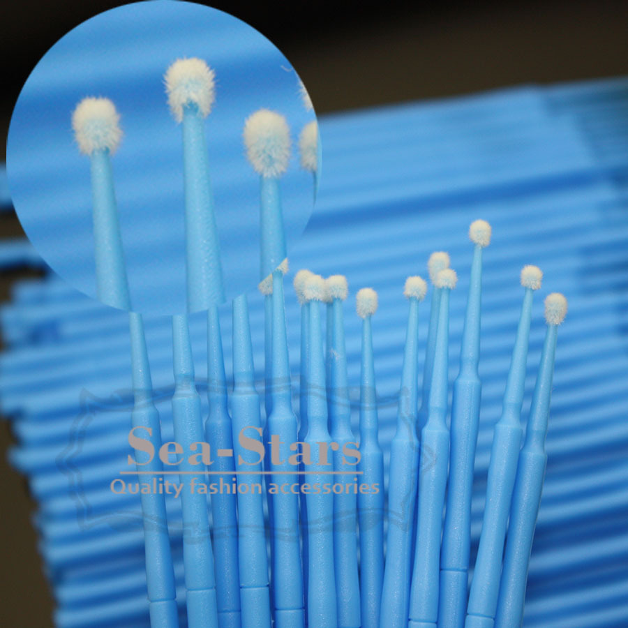 NEW 400 PCS Dental 1.2/1.5/2.0/2.5mm Disposable Micro Applicator Brush Bendable