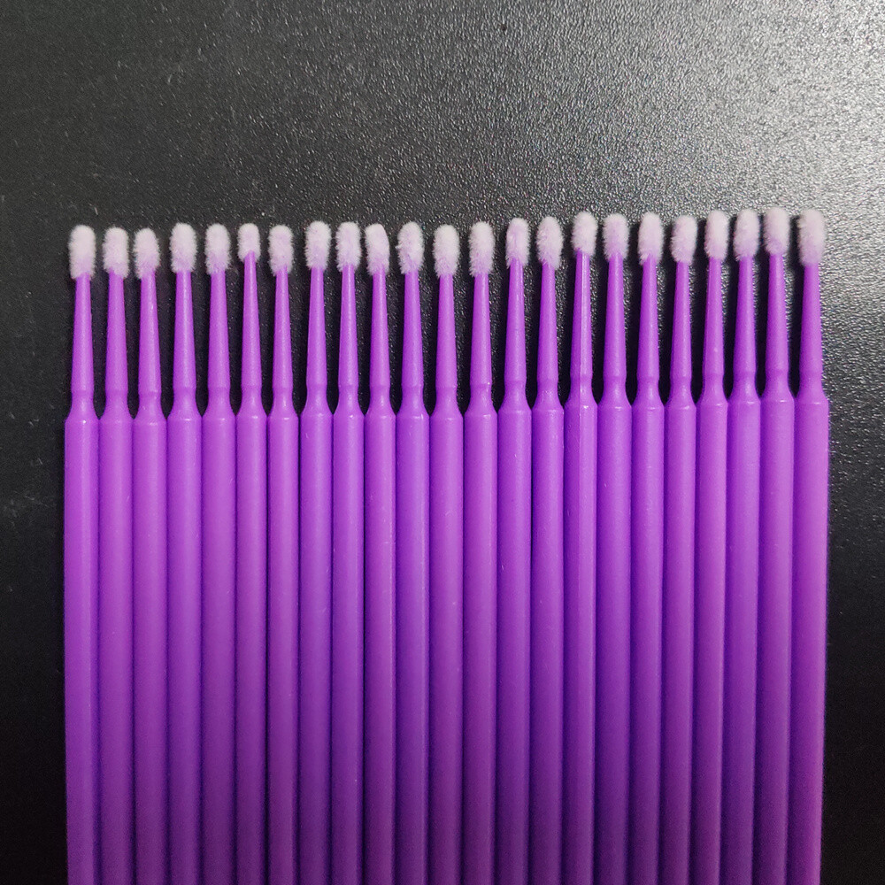 100Pcs Dental Micro Brush Disposable Materials Tooth Applicators Brush Cleaning