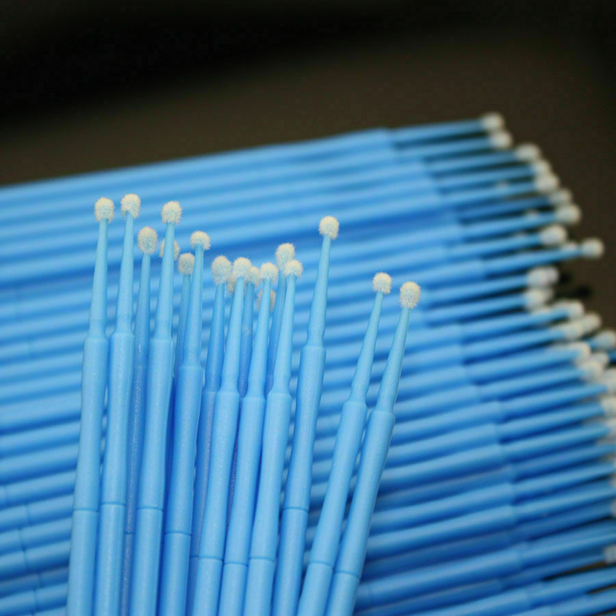 100 Pcs Dental Disposable Material Micro Brush Tooth Applicator Cylinder/Fine