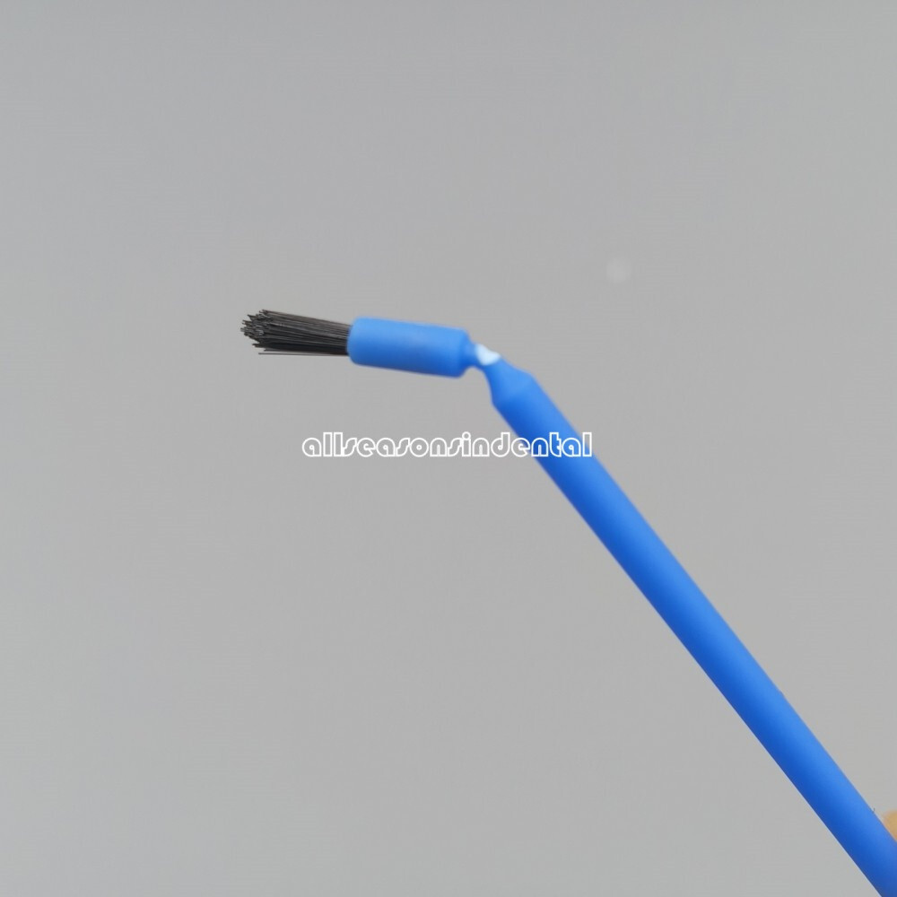 100Pcs Dental Disposable Bendable Micro Brush Applicator/Long Type/Taper Brush