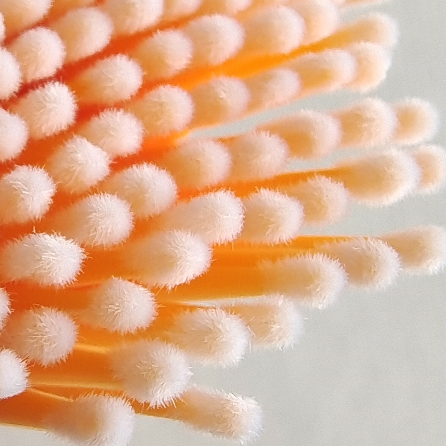Dental Disposable Micro Applicator Brush Bendable Makeup Eyelash Brushes Orange