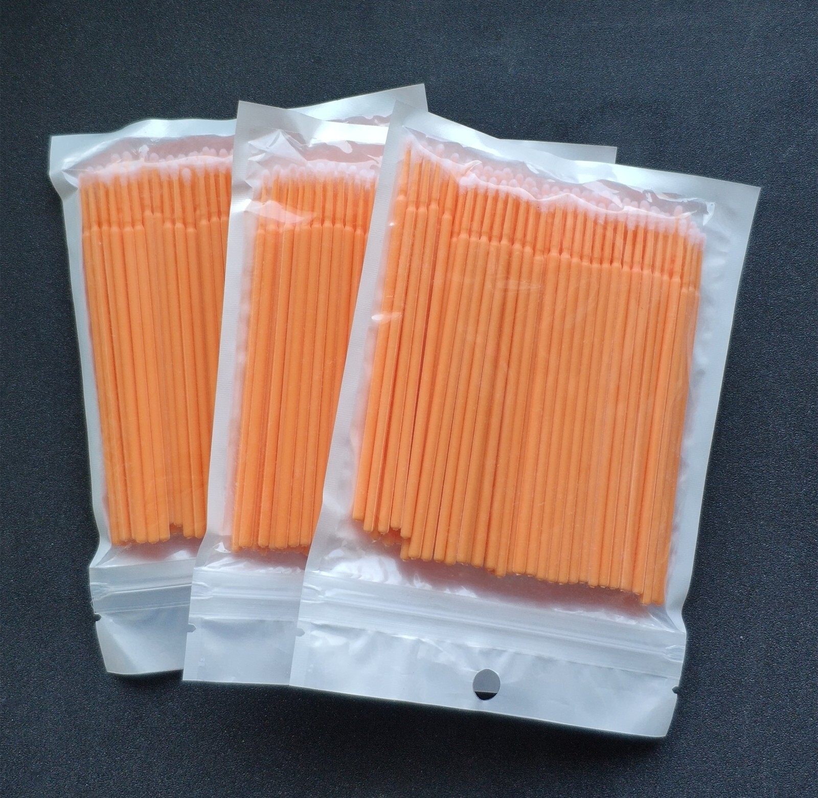 Dental Swabs Microbrush Disposable Applicators Tips Micro Brush Cleaning Orange