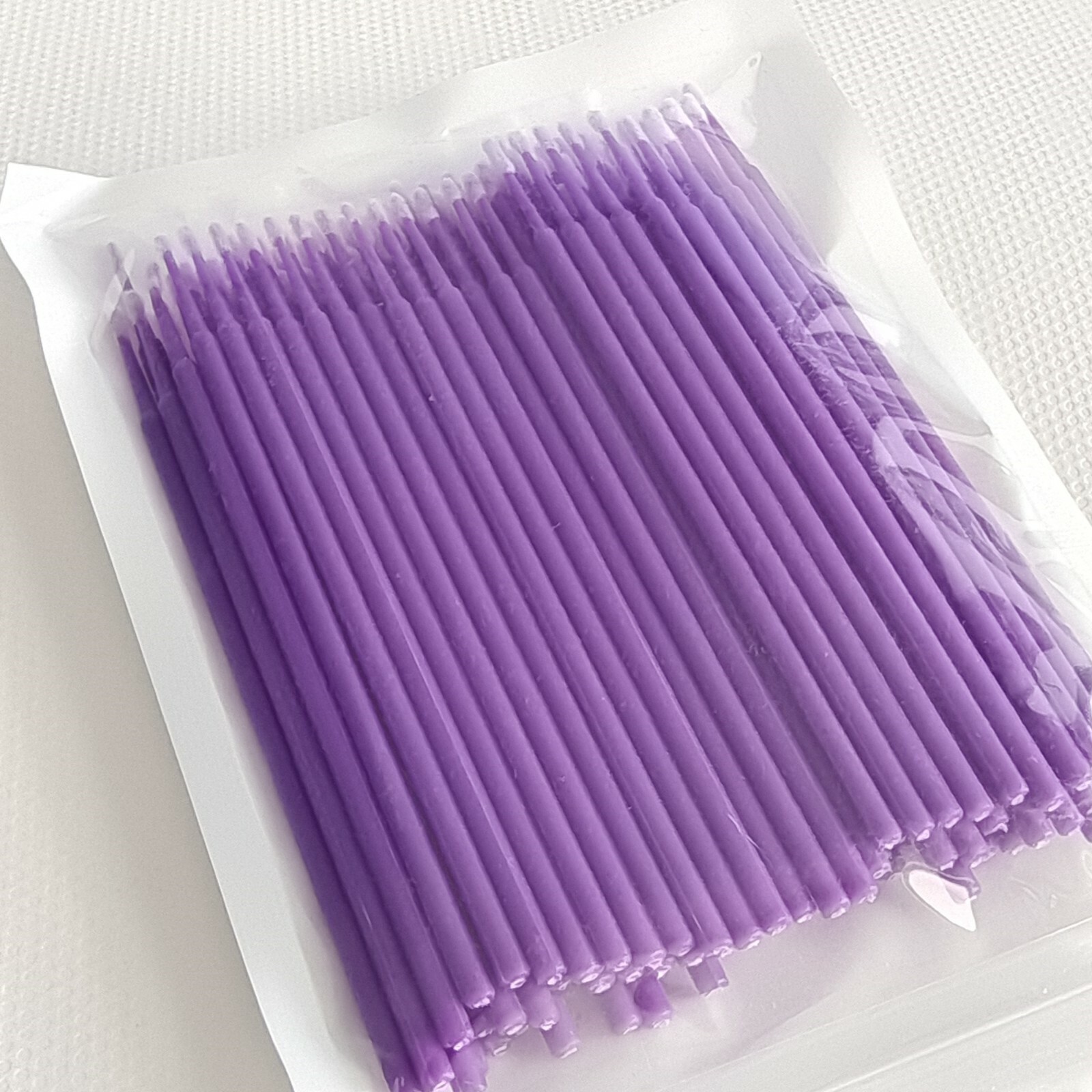 Dental Disposable Micro Applicator Brush Bendable Makeup Eyelash Brushes Purple