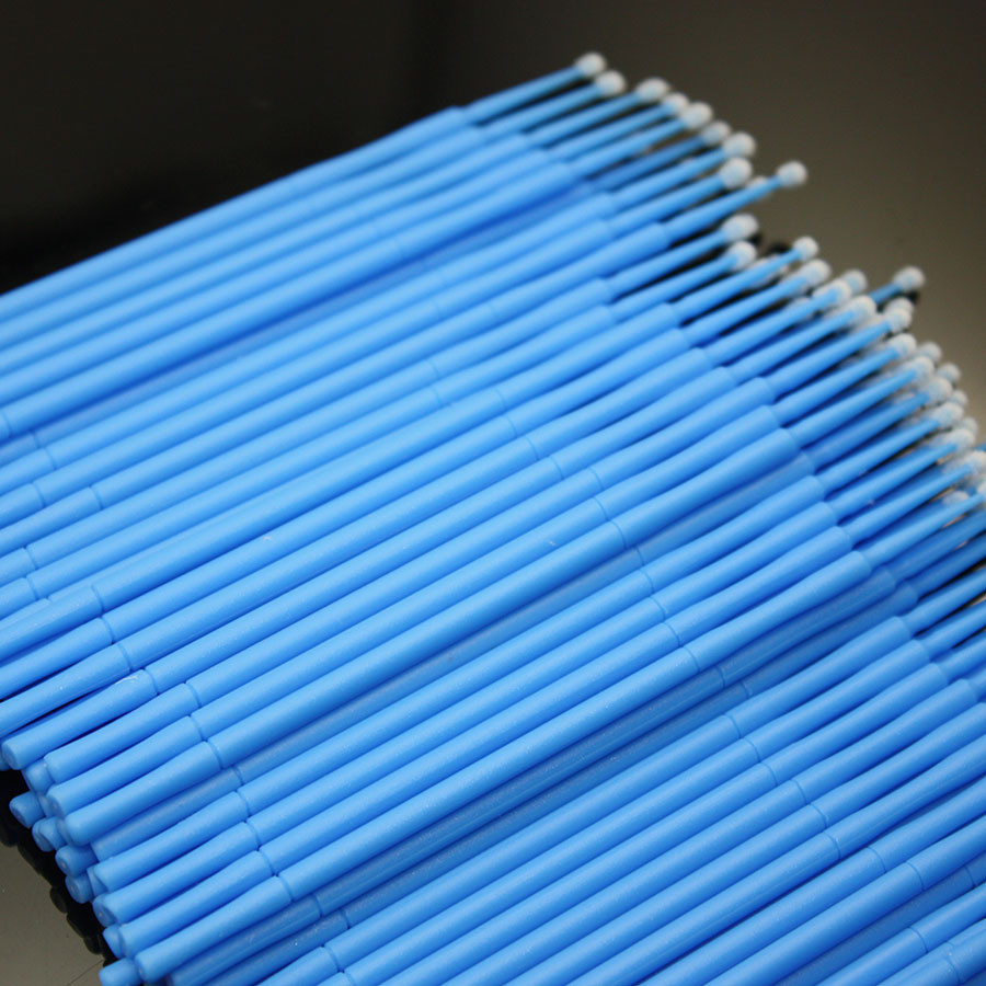 Brand 100 Pcs Dental Disposable Micro Applicator Brush Bendable 2.5mm Blue Color