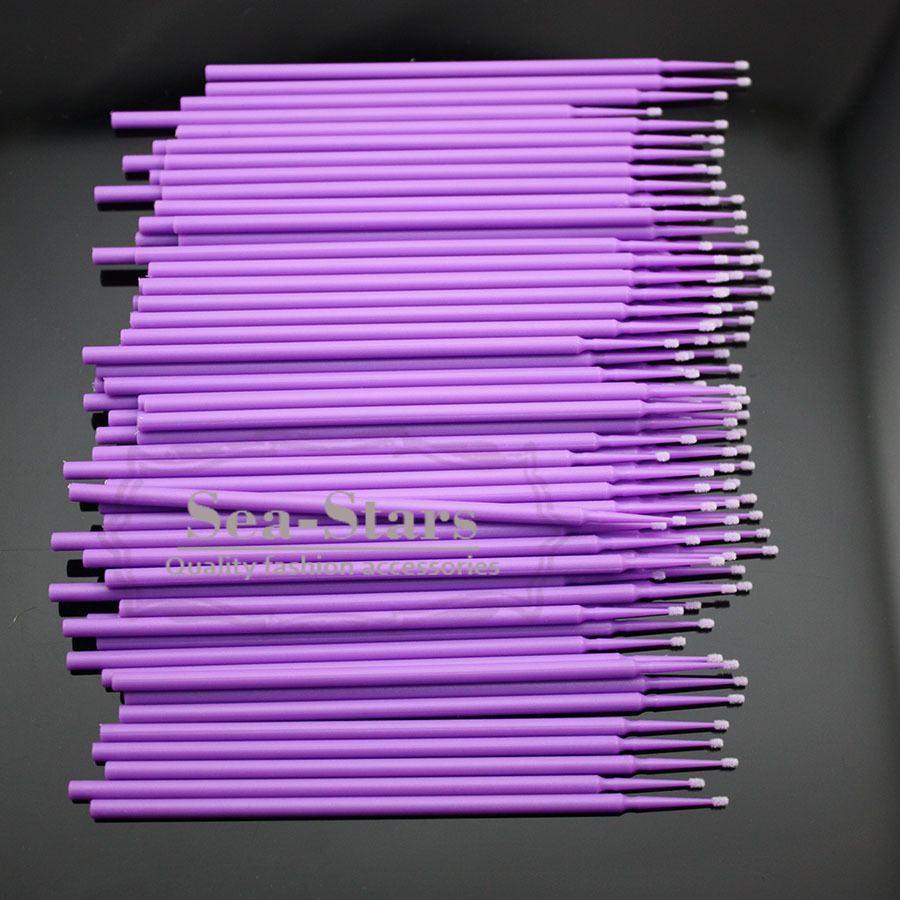NEW 1000 PCS Size 1.5 mm Purple Color Dental Disposable Micro Applicator Brush