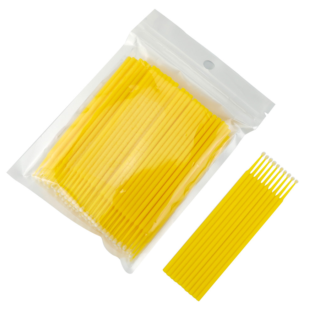 100/300/500pc Dental Micro Brush Disposable Eyelash Medium Tooth Applicators