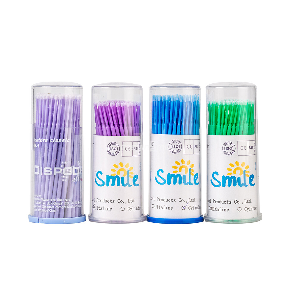 100pc Microbrush Applicator Tips Dental Micro Brush Regular/Fine/Super Fine