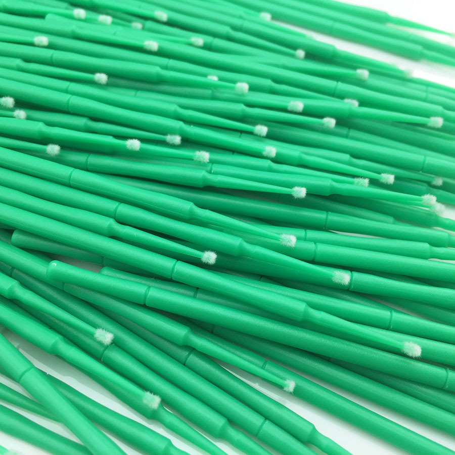 2.0 mm Green Color New Brand Dental Disposable Micro Applicator Brush 1000 PCS