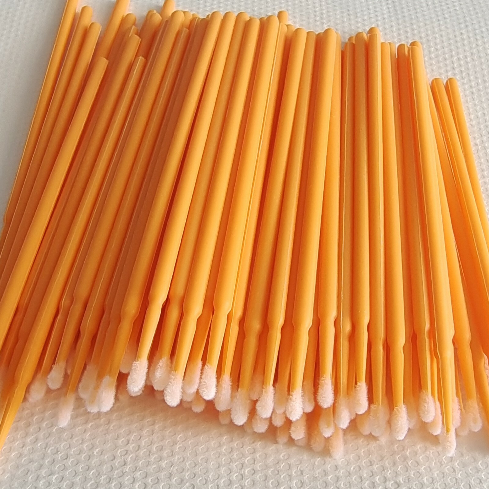 Dental Disposable Micro Applicator Brush Bendable Makeup Eyelash Brushes Orange