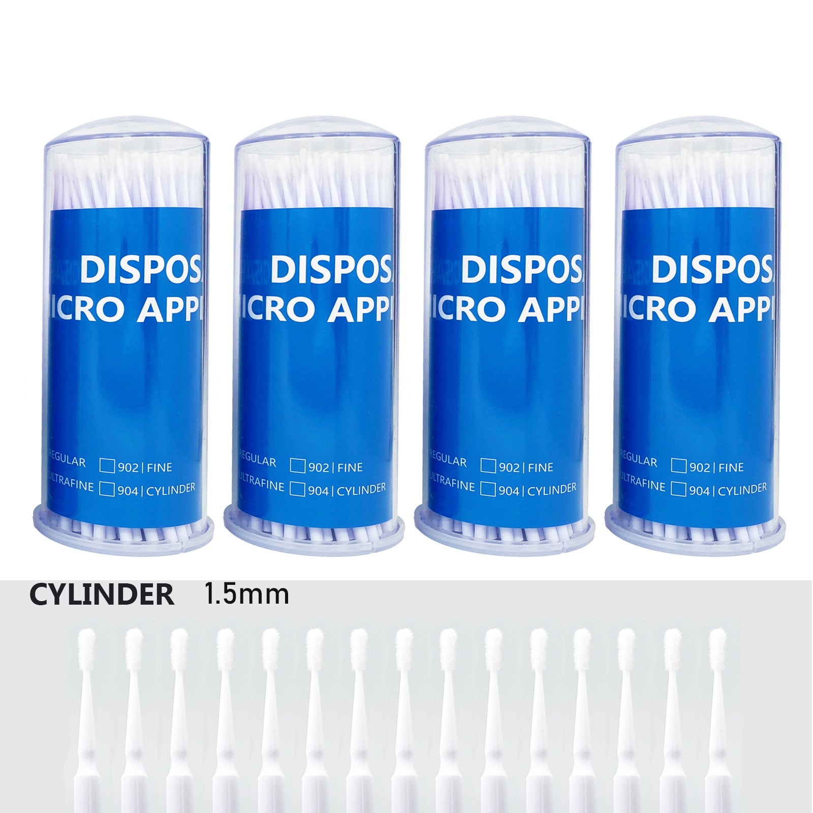 400 Microbrush Micro Brush Applicator Tips Regular, Fine, Super Fine Dental