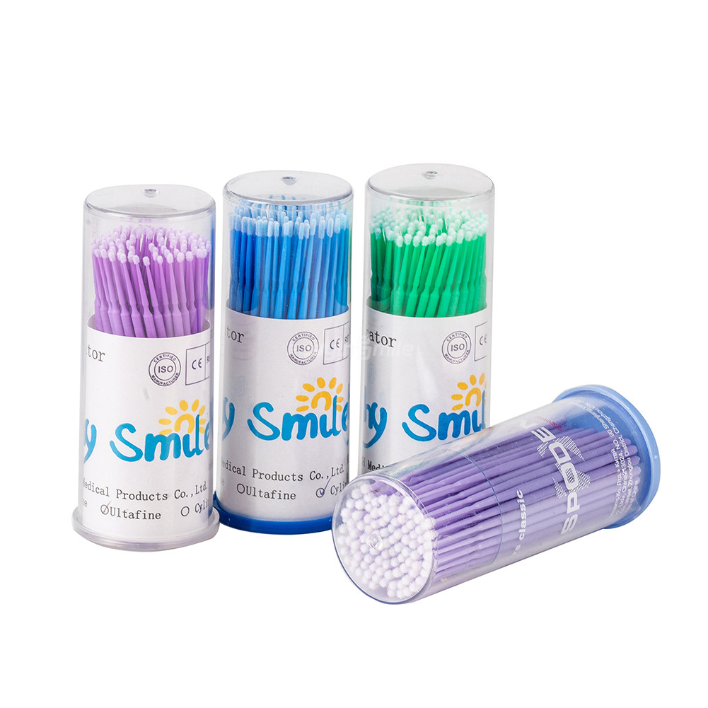 100pc Dental Micro Brush Swab Applicator Brush Disposable Regular/Fine/Ultrafine
