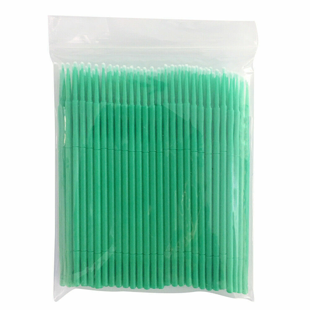 100 Pcs Dental Eye Micro Brush Tips Disposable Applicators Fine Regular Medium