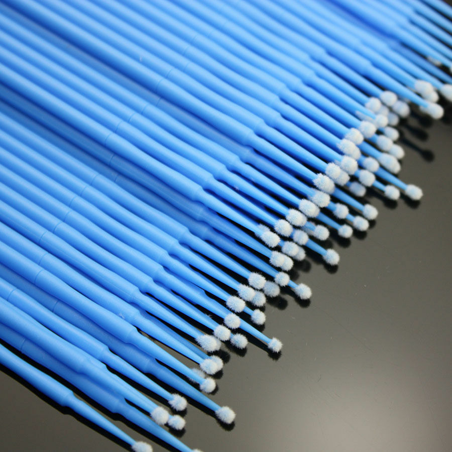 400 Pcs Dental Disposable Micro Applicator Brush Bendable 2.5mm Blue Regular