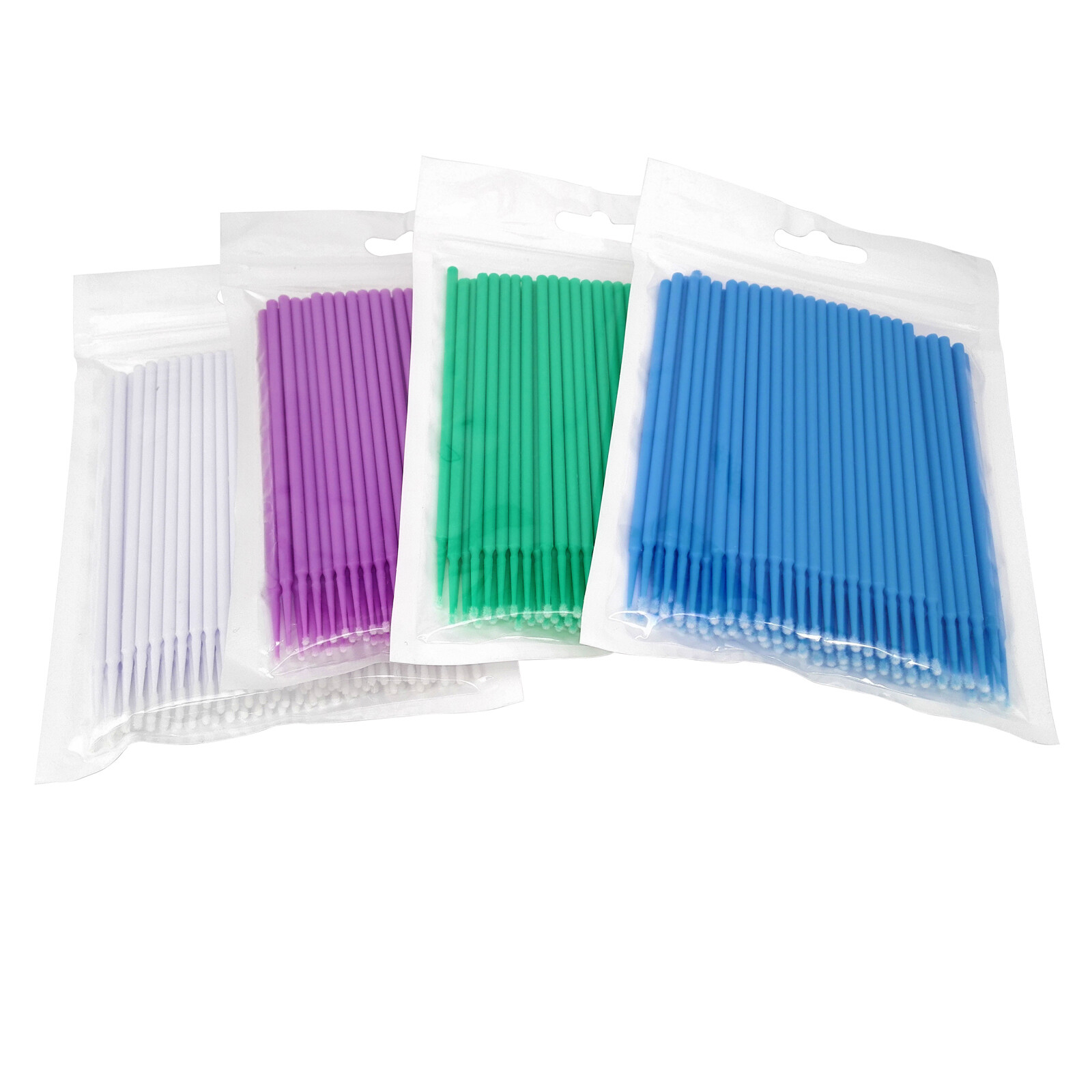 100Pcs Dental Microbrush Disposable Applicators Tips Micro Brush Cleaning 4Size